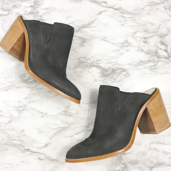1. State Shoes - 1. State | Leather Lindley Slip On Mules Booties